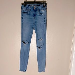 Distressed American Eagle Jeans